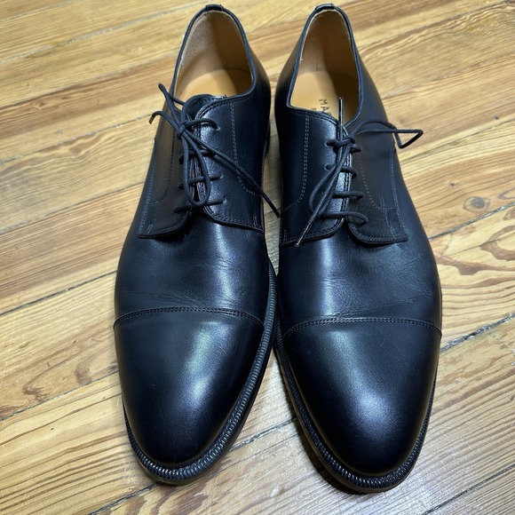 Magnanni Harlan Black Cap Toe Lace Up Derby Flex size Eur 46 US 13 - Picture 2 of 8